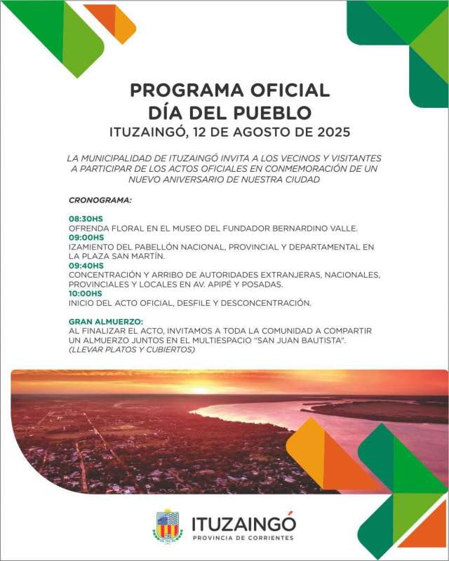 PROGRAMA OFICIAL – DÍA DEL PUEBLO